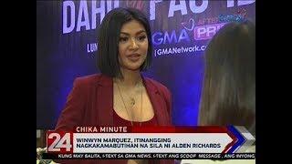 24 Oras: Winwyn Marquez, itinangging nagkakamabutihan na sila ni Alden Richards