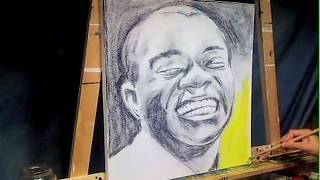 Louis Armstrong : Time-lapse Painting