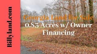 Cheap Georgia Land for Sale 0.83 Acres, Union County, Owner Financing