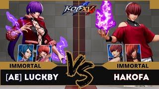 KOFXV️A.E LUCKBY (O.Shermie/Shermie/Elisabeth) vs HAKOFA (Chris/O.Chris/Iori)️Replay Match - 06/24