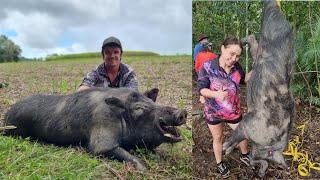 Hunting the Biggest Wild Boar Ive Ever Caught!!