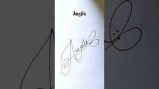 Angila stylish Signature Ideas || HN Creations || #draw #viral #art #signature #hncreation