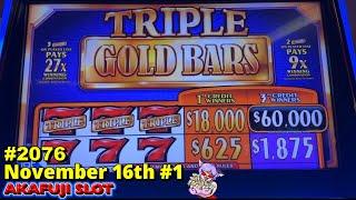 Dragon Cash Autumn Moon, Triple Gold Bars Slot machine at Pala Casino