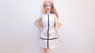 Barbie doll dress making/60's mod-inspired Barbie dress