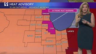 Friday Forecast: Scattered showers clear ahead of weekend heat wave