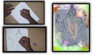 how to draw // how to draw vinayagar step by step // vinaygar pencial drawing easy //