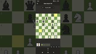 2 Move To Mate By Queen Sacrifice, Back Rank Tilt, Puzzle 965 Days In A Row!.