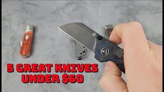 5 Great Knives Under $60 - with C. Risner Cutlery