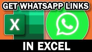 Excel Pro Trick Get Whatsapp Links from Phone Numbers In Excel | usemybox