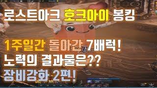 로스트아크 봉킹 호크아이 장비강화2편