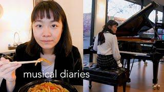 musical diaries: 48 hours in my life as a classical pianist - mukbang, album, piano, pigeons, etc