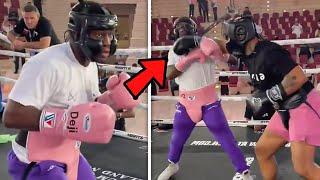 Deji SPARRING In Open Workout