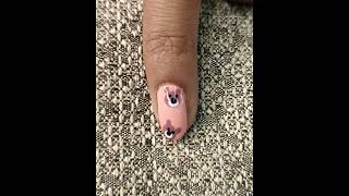 Teddy bear nail art simple design | teddy bear nail art | #naildesigns #shorts