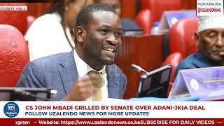 Stop Wasting Our Time! Senator Sifuna On The 'Neck' Of CS Mbadi On Adani-JKIA Deal Controversy