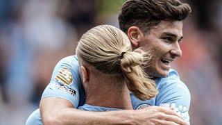 ERLING HAALAND SCORES HIS FIRST HAT TRICK OF THE SEASON Manchester city vs Fullham EPL 2023