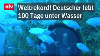 Deutscher lebt 100 Tage unter Wasser - neuer Weltrekord | ntv