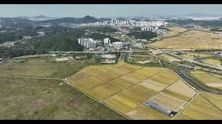 8K 초고화질 슬로우 DJI 0670 04 경기도 시흥시 포동 드론으로 감상하는 경기도 시흥시 포동의 장현 공공주택지구, 시흥시 행정타운