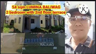 54sqm LUMINA BALIWAG  2 bedroom  with 2nd floor terrace,(4th week )