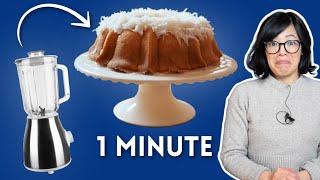 1-Minute Blender Cake SO Good You'll Get Marriage Proposals? - Husband Catcher Cake