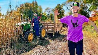 This ANGRY FARMER ATTACKED US in CORN FIELD!!