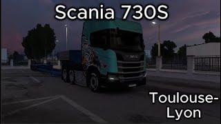 ETS2 | Articulated Volvo Hauler A25G heavy load to Lyon | Scania 730S | 4K with commentary