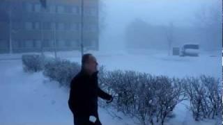 Minus 45 fahrenheit - making snow