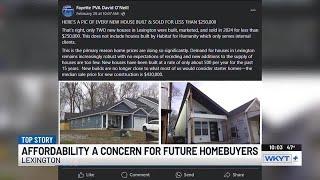 Affordability concerns for future Lexington homebuyers