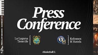 La Laguna Tenerife v Kolossos H Hotels - Press Conference | #BasketballCL 2024-25