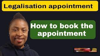 How to book appointment for Legalisation at the Nigeria Portugal website