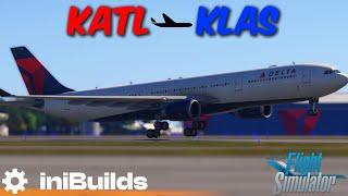 MSFS live | Delta Airlines | Inibuilds A330-300 | Atlanta (KATL)  Las Vegas (KLAS) #msfs2024