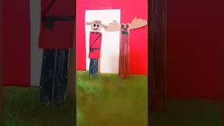 canadian craft / popcicle crafts/popsicle craft ideas / cardboard crafts / crafts with cardboard