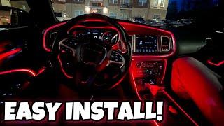 THE BEST INTERIOR LIGHTS: HOW TO INSTALL THE EL WIRE INTERIOR LIGHTS ON THE DODGE CHARGER