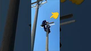 Lineman Working on HT Lineman  #shorts