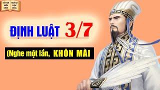 Định luật 3/7 Nghe một lần, sáng tỏ một đời