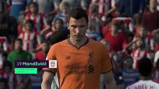 Mario Mandzukic scores for FC Liverpool against Stoke City - FIFA 18 Career Mode Premier League