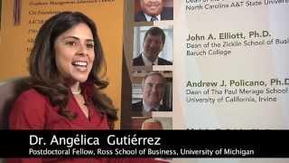 Dr. Angélica S. Gutiérrez interview discussing her commitment to "paying it forward."