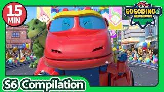 GOGODINO S6【01-03】Compilation | T-Rex | Dinosaur for Kids | Kids Cartoon | Toys | Jurassic | Robot