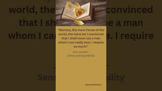 QUOTE - Jane Austen - Sense and Sensibility / #teawithzitierbar #literature #austen