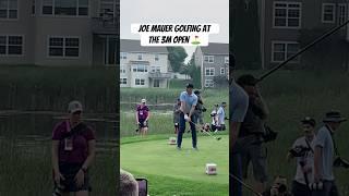 Joe Mauer’s golf swing may be more smooth than his baseball swing #shorts