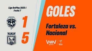 Fortaleza vs. Nacional (goles) | Liga BetPlay Dimayor 2025-I | Fecha 7