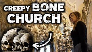 Inside a CREEPY BONE CHURCH | Sedlec Ossuary, Czech Republic