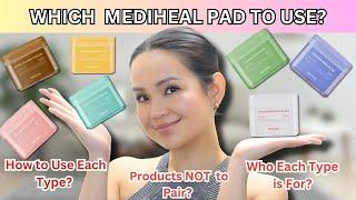 WHICH MEDIHEAL PAD IS RIGHT FOR YOU?  | FULL IN DEPTH  REVIEW OF EACH TYPE | HOW TO USE?