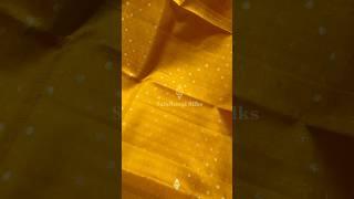 Light Weight Pure Kanjivaram silk saree with contrast rich pallu & blouse!Silk Mark certified!