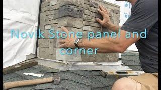 Novik Stone AC panel install and Corner