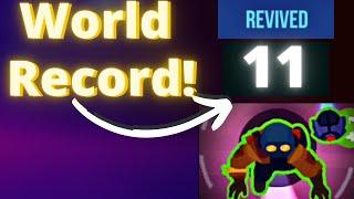 "What is the most revives in 1 game?"