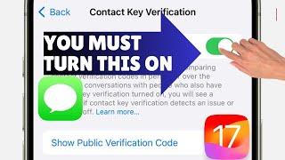 How to enable contact key verification on iphone | Enable for iMessage