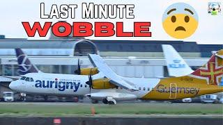 Aurigny ATR Dangerous WOBBLE at landing | London City Airport