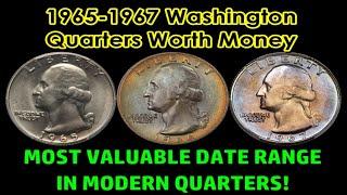 1965-1967 Washington Quarters Worth HUGE Money!  Strike It Rich With These Coins!