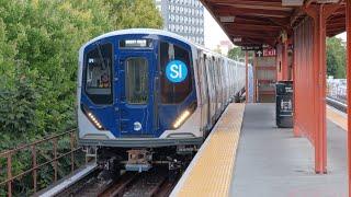 Staten Island Railway: R211S 100-104 Simulated Stop Testing!