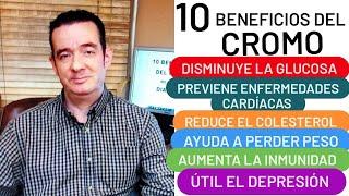 10 BENEFICIOS DEL CROMO MEJORA LA DIABETES Y EL CORAZÓN AUMENTA EL MÚSCULO AYUDA A PERDER PESO